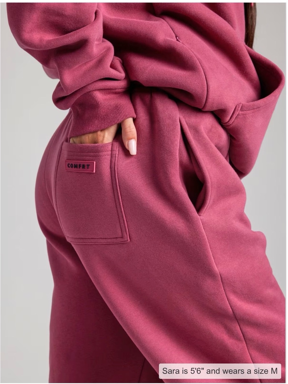 COMFRT ✈️ Airplane Mode Travel Cozy Jogger Sweatpants in Berry Pink 🩷